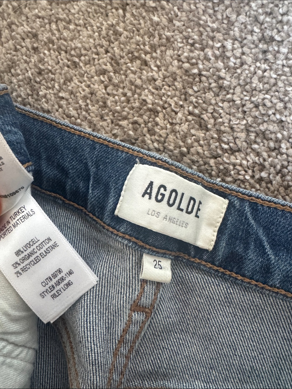 Agolde Riley Long Jeans - Picture 3 of 3